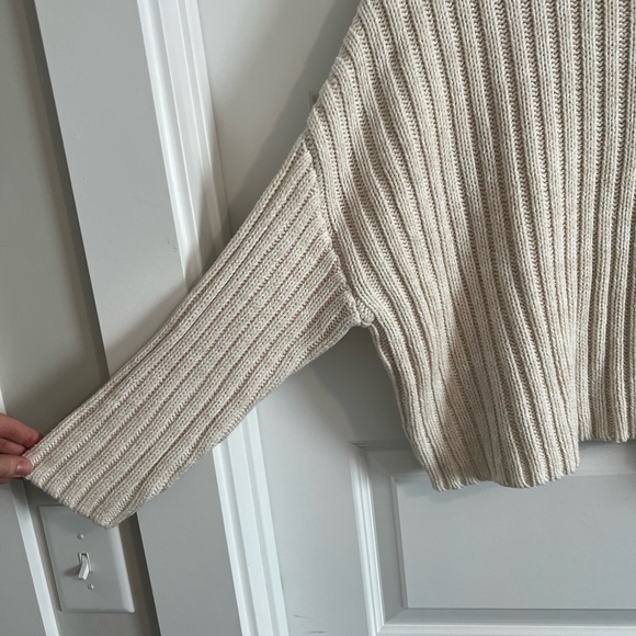 Jessica Simpson Cream Ribbed Sweater - Picture 3 of 4